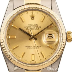 Rolex Datejust Champagne 16013-Steel and Gold Watch, Used, Mens